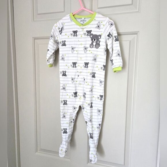 2/$15 Pekkle Sleeper Koala Print Size 9m - Picture 1 of 3